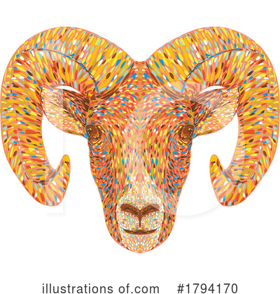 Bighorn Sheep Clipart #1794170 by patrimonio