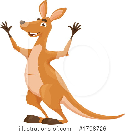 Kangaroo Clipart #1798726 by Vector Tradition SM