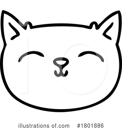 Cat Face Clipart #1801886 by lineartestpilot