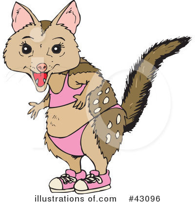 Quoll Clipart #43096 by Dennis Holmes Designs