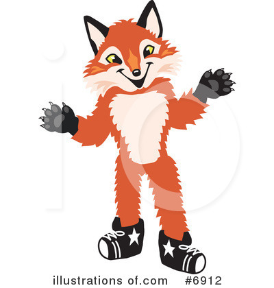 Fox Clipart #6912 by Mascot Junction