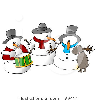 Snowman Clipart #9414 by djart