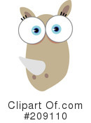 Animal Face Clipart #209110 by Qiun