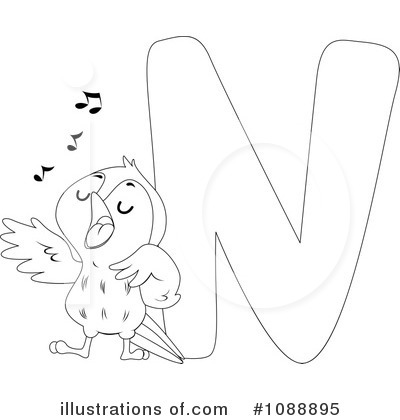 Royalty-Free (RF) Animal Letters Clipart Illustration by BNP Design Studio - Stock Sample #1088895