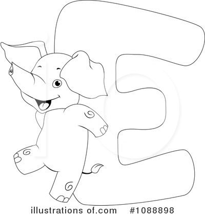 Royalty-Free (RF) Animal Letters Clipart Illustration by BNP Design Studio - Stock Sample #1088898
