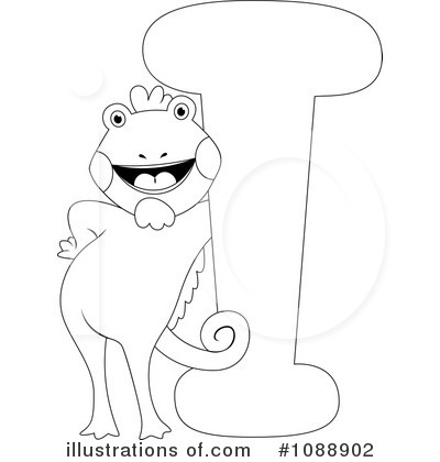 Royalty-Free (RF) Animal Letters Clipart Illustration by BNP Design Studio - Stock Sample #1088902