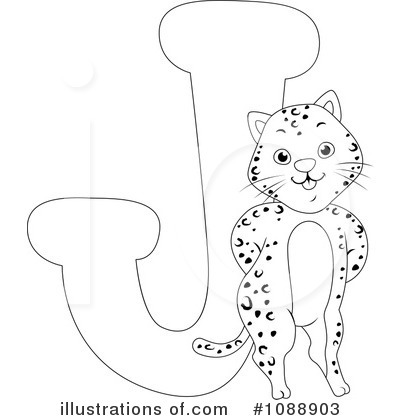 Royalty-Free (RF) Animal Letters Clipart Illustration by BNP Design Studio - Stock Sample #1088903