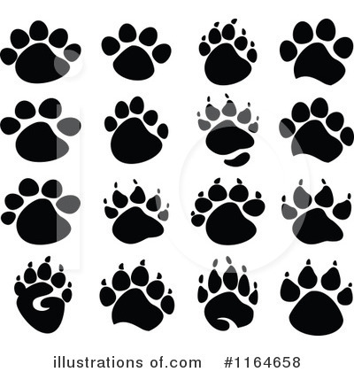 Royalty-Free (RF) Animal Tracks Clipart Illustration by Chromaco - Stock Sample #1164658