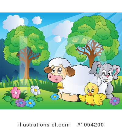 Royalty-Free (RF) Animals Clipart Illustration by visekart - Stock Sample #1054200
