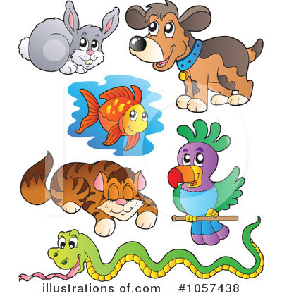 Royalty-Free (RF) Animals Clipart Illustration by visekart - Stock Sample #1057438