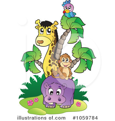 Royalty-Free (RF) Animals Clipart Illustration by visekart - Stock Sample #1059784