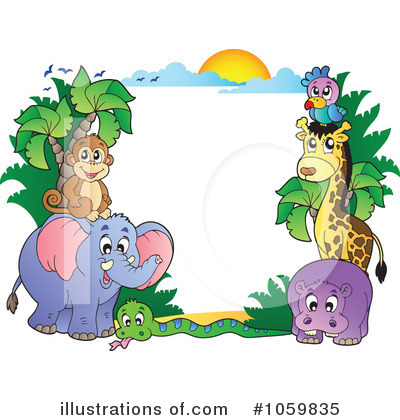 Royalty-Free (RF) Animals Clipart Illustration by visekart - Stock Sample #1059835