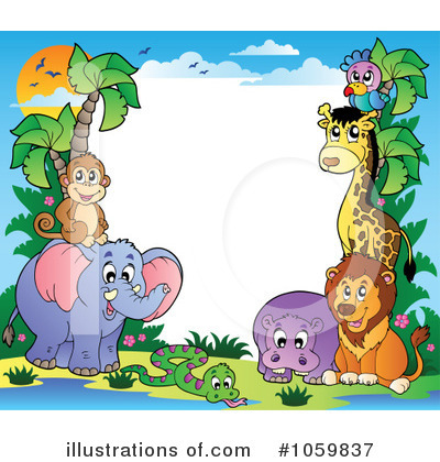 Royalty-Free (RF) Animals Clipart Illustration by visekart - Stock Sample #1059837