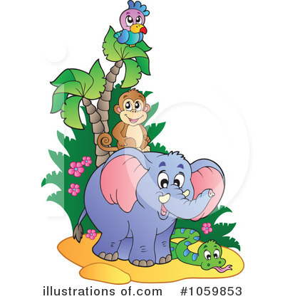 Royalty-Free (RF) Animals Clipart Illustration by visekart - Stock Sample #1059853
