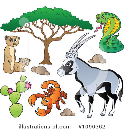 African Animals Clipart #1090362 by visekart