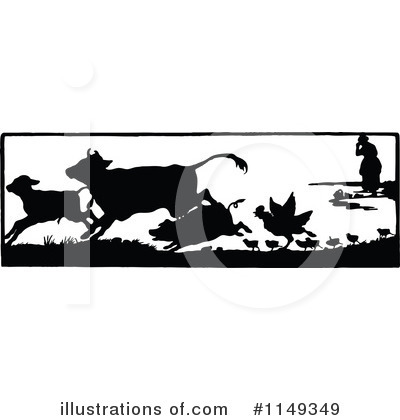 Royalty-Free (RF) Animals Clipart Illustration by Prawny Vintage - Stock Sample #1149349