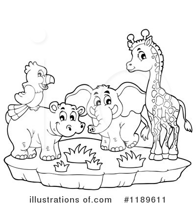 Royalty-Free (RF) Animals Clipart Illustration by visekart - Stock Sample #1189611
