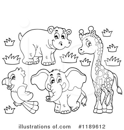 Royalty-Free (RF) Animals Clipart Illustration by visekart - Stock Sample #1189612