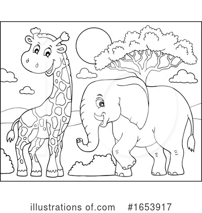 Royalty-Free (RF) Animals Clipart Illustration by visekart - Stock Sample #1653917