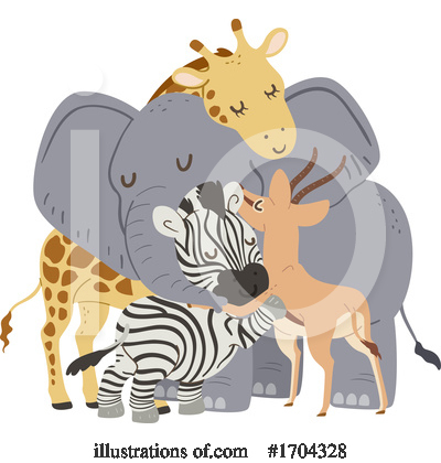 Zoo Animals Clipart #1704328 by BNP Design Studio