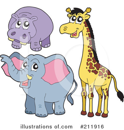 Royalty-Free (RF) Animals Clipart Illustration by visekart - Stock Sample #211916