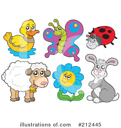 Royalty-Free (RF) Animals Clipart Illustration by visekart - Stock Sample #212445