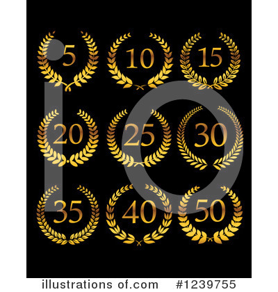 Royalty-Free (RF) Anniversary Clipart Illustration by Vector Tradition SM - Stock Sample #1239755