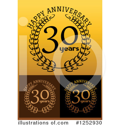 Royalty-Free (RF) Anniversary Clipart Illustration by Vector Tradition SM - Stock Sample #1252930