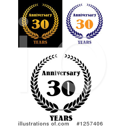 Royalty-Free (RF) Anniversary Clipart Illustration by Vector Tradition SM - Stock Sample #1257406