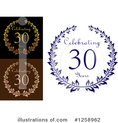 Royalty-Free (RF) Anniversary Clipart Illustration by Vector Tradition SM - Stock Sample #1258962