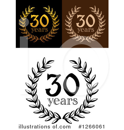 Royalty-Free (RF) Anniversary Clipart Illustration by Vector Tradition SM - Stock Sample #1266061