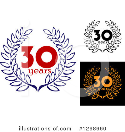 Royalty-Free (RF) Anniversary Clipart Illustration by Vector Tradition SM - Stock Sample #1268660