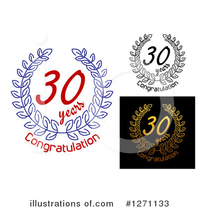 Royalty-Free (RF) Anniversary Clipart Illustration by Vector Tradition SM - Stock Sample #1271133