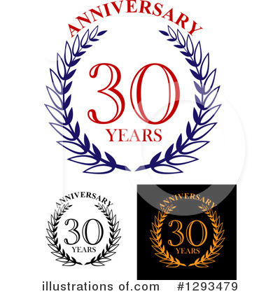 Royalty-Free (RF) Anniversary Clipart Illustration by Vector Tradition SM - Stock Sample #1293479