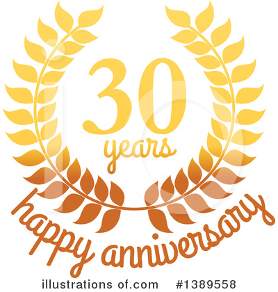 Royalty-Free (RF) Anniversary Clipart Illustration by Vector Tradition SM - Stock Sample #1389558