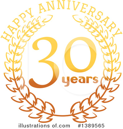 Royalty-Free (RF) Anniversary Clipart Illustration by Vector Tradition SM - Stock Sample #1389565