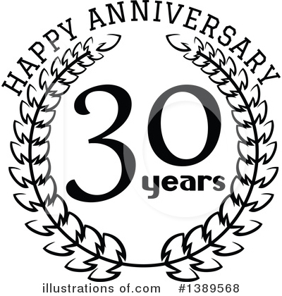 Royalty-Free (RF) Anniversary Clipart Illustration by Vector Tradition SM - Stock Sample #1389568