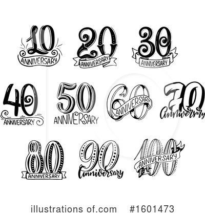 Royalty-Free (RF) Anniversary Clipart Illustration by Vector Tradition SM - Stock Sample #1601473