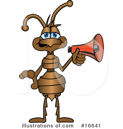 Ant Character Clipart #16641 by Mascot Junction