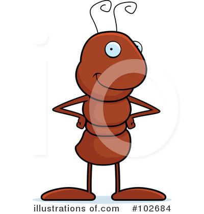 Royalty-Free (RF) Ant Clipart Illustration by Cory Thoman - Stock Sample #102684