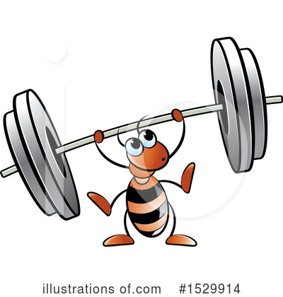 Weightlifting Clipart #1529914 by Lal Perera