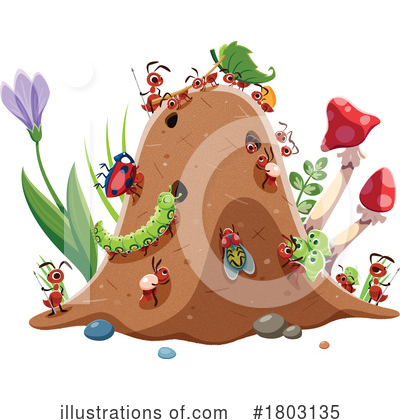 Royalty-Free (RF) Ant Clipart Illustration by Vector Tradition SM - Stock Sample #1803135