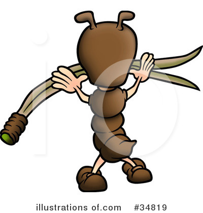 Royalty-Free (RF) Ant Clipart Illustration by dero - Stock Sample #34819