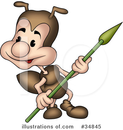 Ant Character Clipart #34845 by dero