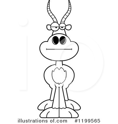 Royalty-Free (RF) Antelope Clipart Illustration by Cory Thoman - Stock Sample #1199565