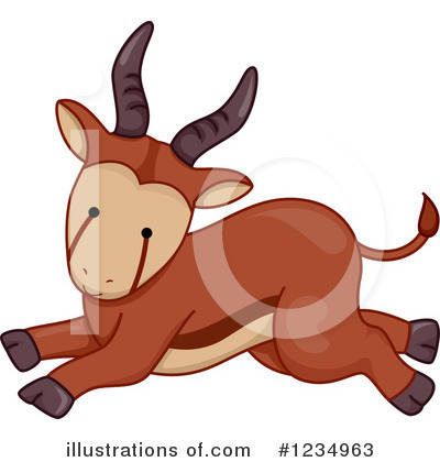 Antelope Clipart #1234963 by BNP Design Studio