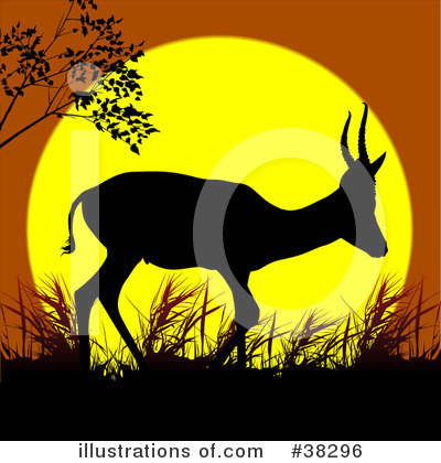 Royalty-Free (RF) Antelope Clipart Illustration by dero - Stock Sample #38296