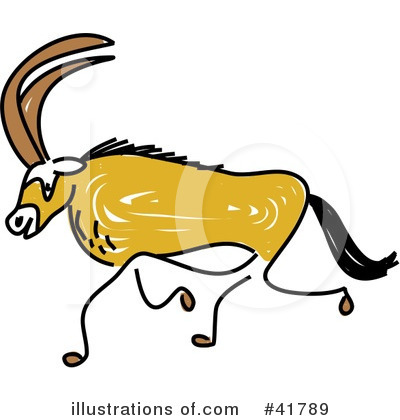 Royalty-Free (RF) Antelope Clipart Illustration by Prawny - Stock Sample #41789