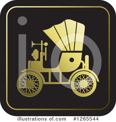 Royalty-Free (RF) Antique Car Clipart Illustration by Lal Perera - Stock Sample #1265544