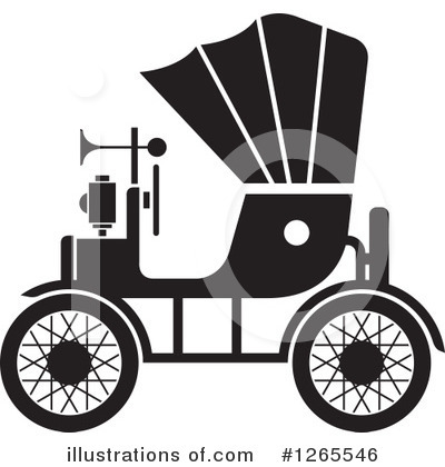 Royalty-Free (RF) Antique Car Clipart Illustration by Lal Perera - Stock Sample #1265546